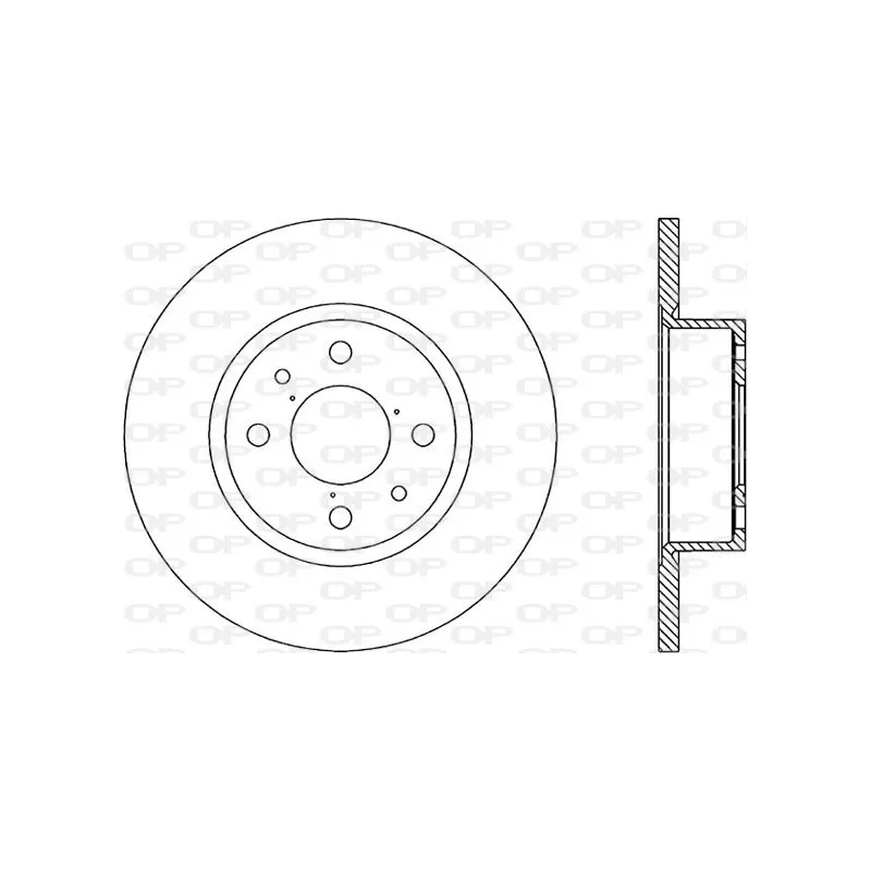 Jeu de 2 disques de frein avant OPEN PARTS BDR1135.10