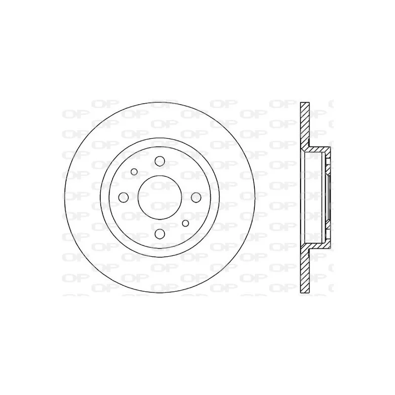 Jeu de 2 disques de frein avant OPEN PARTS BDR1145.10