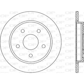 Jeu de 2 disques de frein arrière OPEN PARTS BDR1164.10