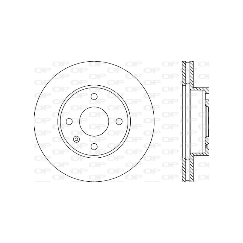 Jeu de 2 disques de frein avant OPEN PARTS BDR1170.20
