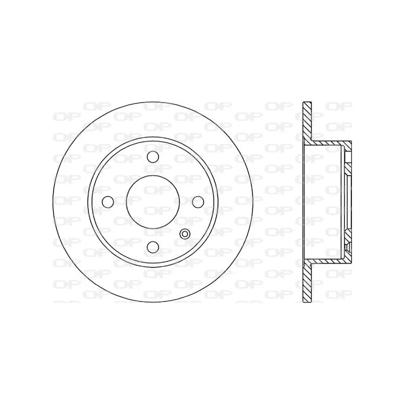 Jeu de 2 disques de frein avant OPEN PARTS BDR1171.10