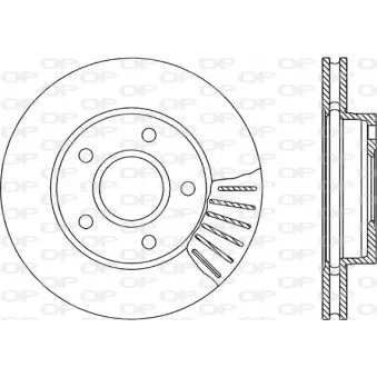 Jeu de 2 disques de frein avant OPEN PARTS BDR1189.20