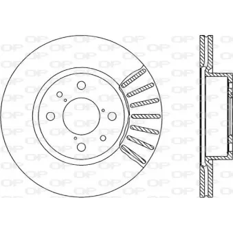 Jeu de 2 disques de frein avant OPEN PARTS BDR1230.20