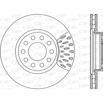 Jeu de 2 disques de frein avant OPEN PARTS