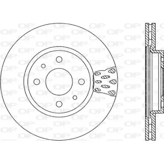 Jeu de 2 disques de frein avant OPEN PARTS BDR1235.20