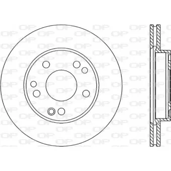 Jeu de 2 disques de frein avant OPEN PARTS