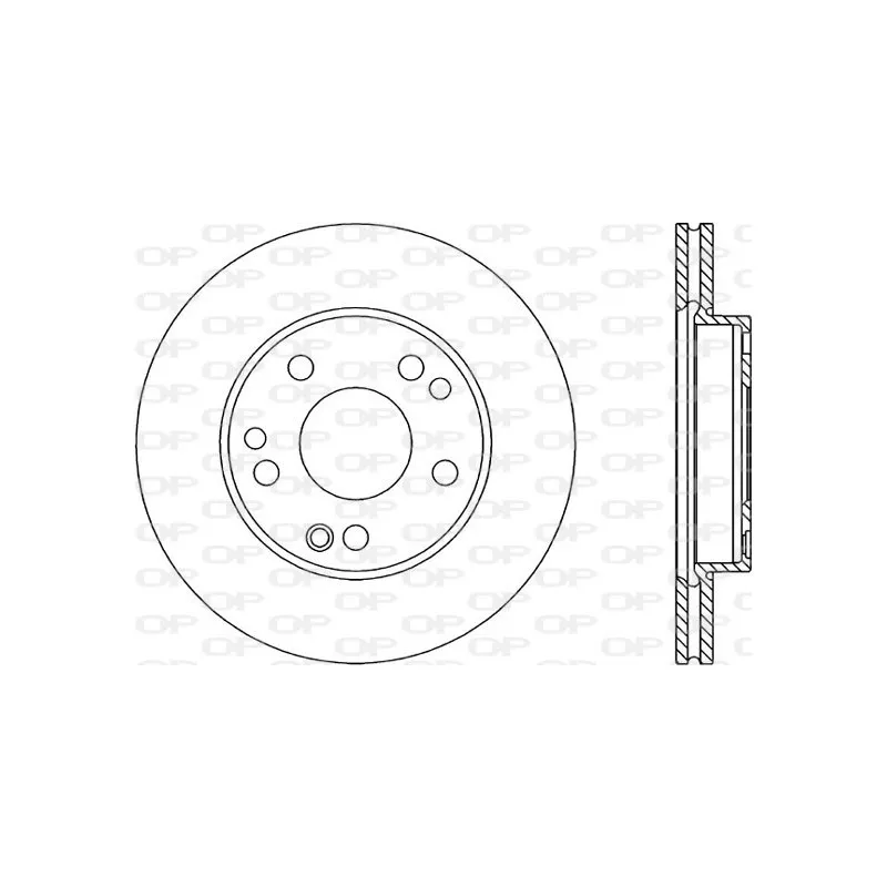 Jeu de 2 disques de frein avant OPEN PARTS BDR1302.20