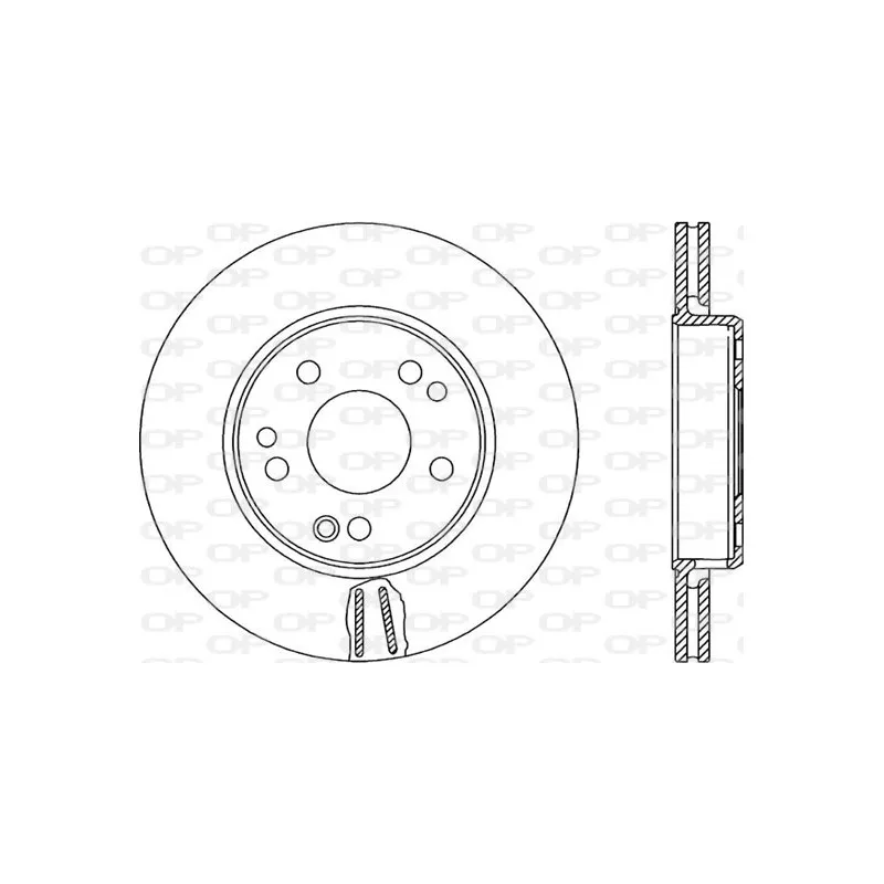 Jeu de 2 disques de frein avant OPEN PARTS BDR1303.20