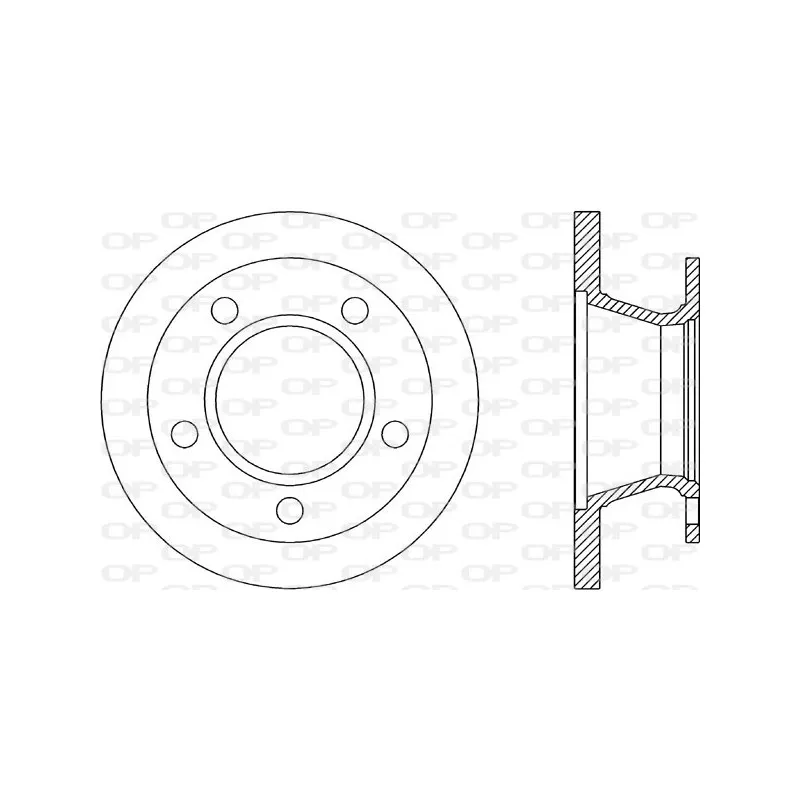 Jeu de 2 disques de frein avant OPEN PARTS BDR1304.10
