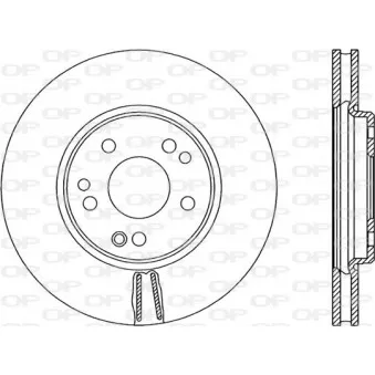 Jeu de 2 disques de frein avant OPEN PARTS BDR1306.20