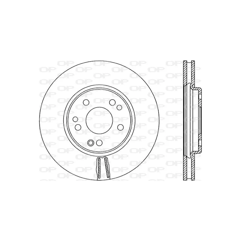 Jeu de 2 disques de frein avant OPEN PARTS BDR1306.20