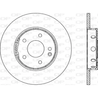 Jeu de 2 disques de frein avant OPEN PARTS BDR1312.10