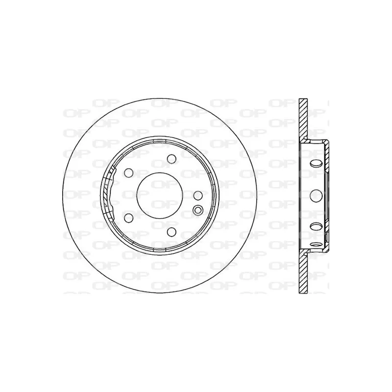 Jeu de 2 disques de frein avant OPEN PARTS BDR1312.10