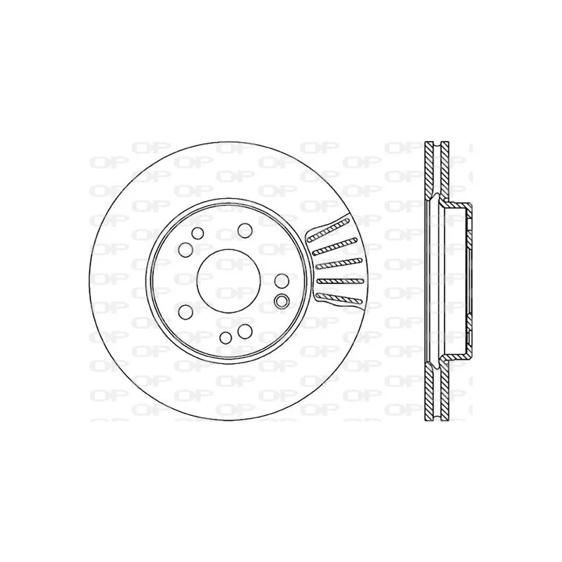 Jeu de 2 disques de frein avant OPEN PARTS BDR1313.20