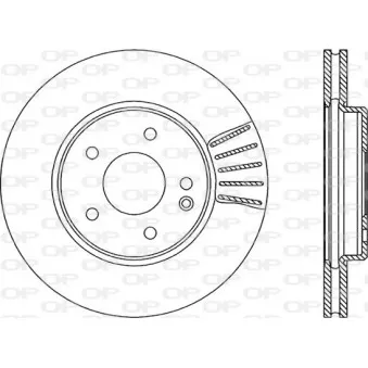 Jeu de 2 disques de frein avant OPEN PARTS BDR1314.20