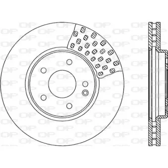 Jeu de 2 disques de frein avant OPEN PARTS BDR1315.20