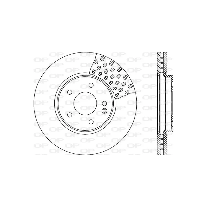 Jeu de 2 disques de frein avant OPEN PARTS BDR1315.20