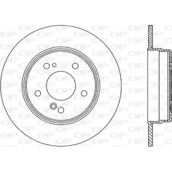 Disque de frein arrière droit OPEN PARTS BDR1317.10