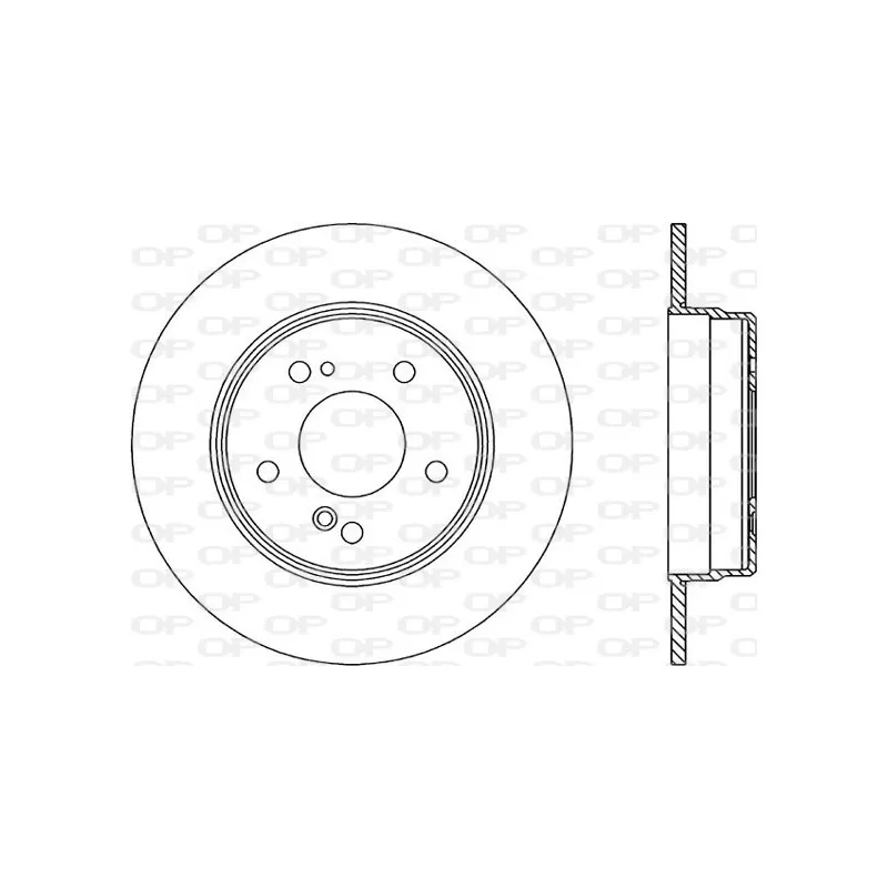 Disque de frein arrière droit OPEN PARTS BDR1317.10