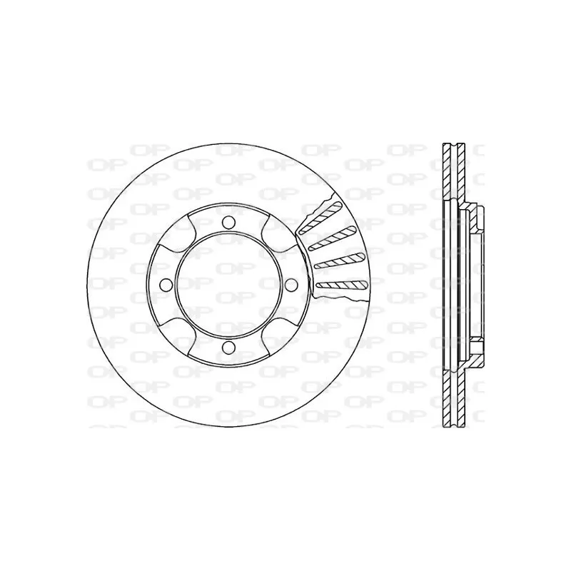 Jeu de 2 disques de frein avant OPEN PARTS BDR1346.20