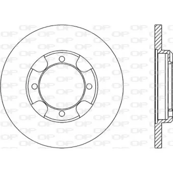 Jeu de 2 disques de frein avant OPEN PARTS BDR1347.10