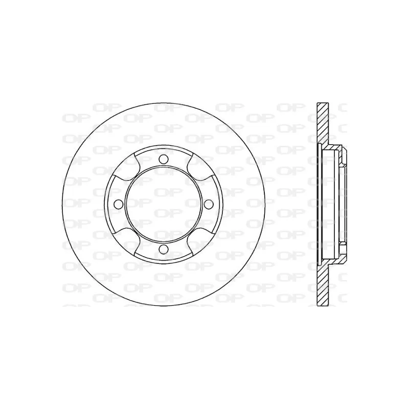 Jeu de 2 disques de frein avant OPEN PARTS BDR1347.10