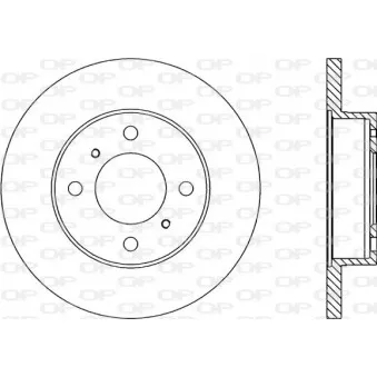 Jeu de 2 disques de frein avant OPEN PARTS BDR1349.10