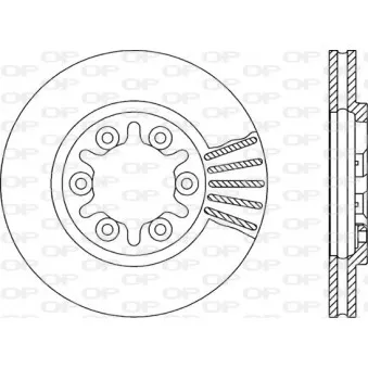 Jeu de 2 disques de frein avant OPEN PARTS BDR1378.20