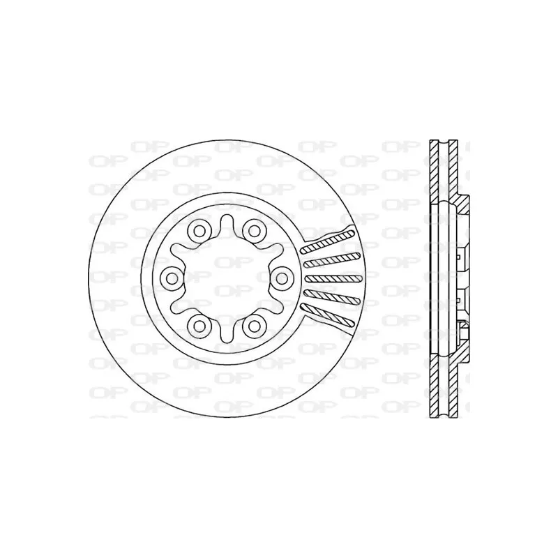 Jeu de 2 disques de frein avant OPEN PARTS BDR1378.20