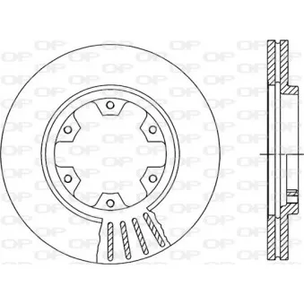 Jeu de 2 disques de frein avant OPEN PARTS BDR1384.20