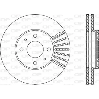 Jeu de 2 disques de frein avant OPEN PARTS BDR1399.20