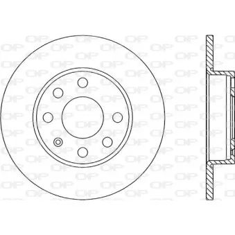 Jeu de 2 disques de frein avant OPEN PARTS BDR1402.10