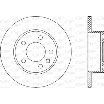 Jeu de 2 disques de frein avant OPEN PARTS BDR1406.10