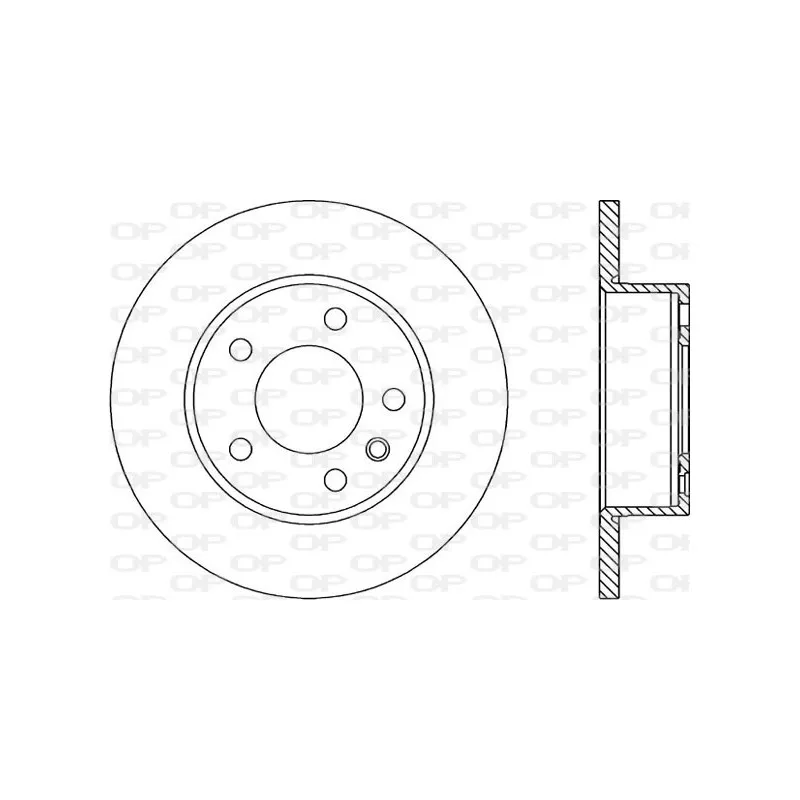 Jeu de 2 disques de frein avant OPEN PARTS BDR1406.10