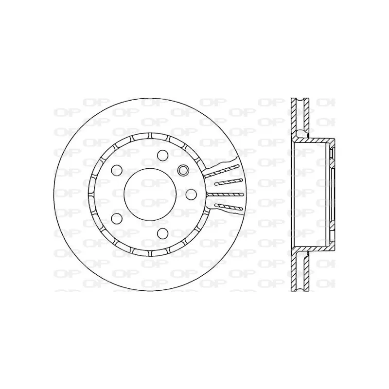 Jeu de 2 disques de frein avant OPEN PARTS BDR1407.20