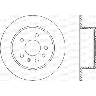 Jeu de 2 disques de frein arrière OPEN PARTS BDR1408.10