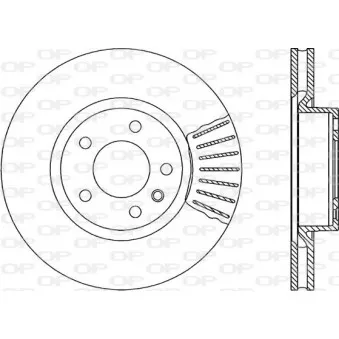 Jeu de 2 disques de frein avant OPEN PARTS BDR1417.20
