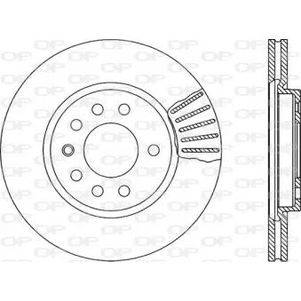 Jeu de 2 disques de frein avant OPEN PARTS BDR1418.20