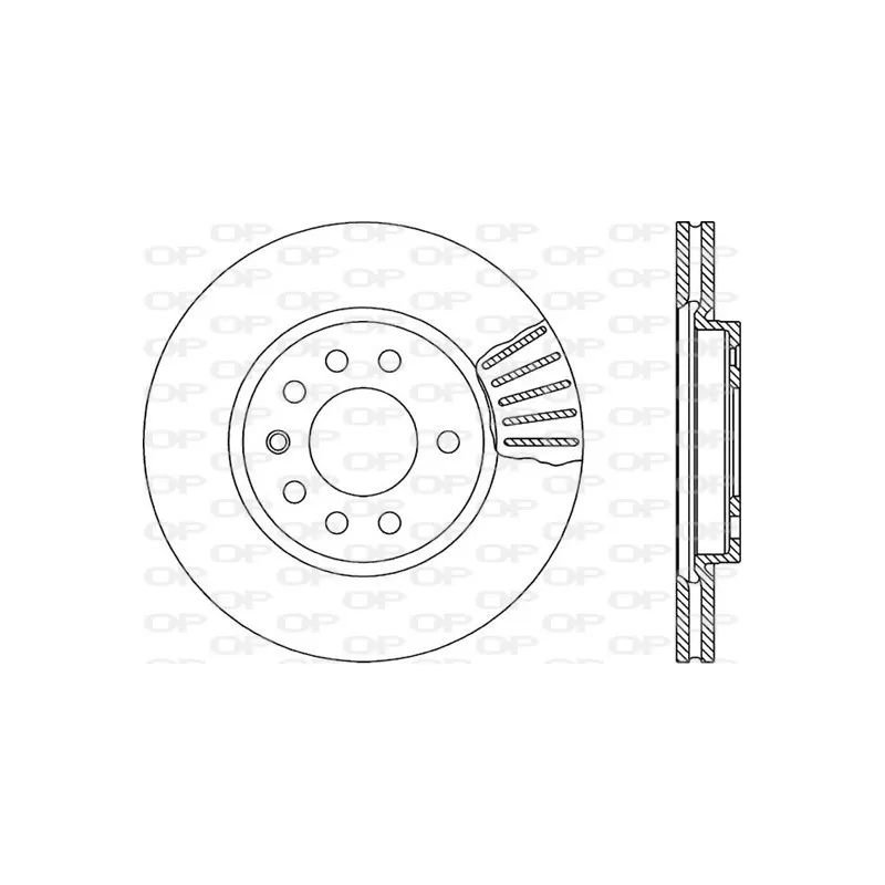 Jeu de 2 disques de frein avant OPEN PARTS BDR1418.20