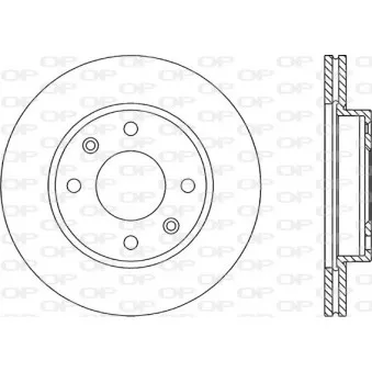 Jeu de 2 disques de frein avant OPEN PARTS