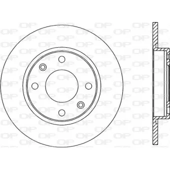 Jeu de 2 disques de frein arrière OPEN PARTS BDR1431.10
