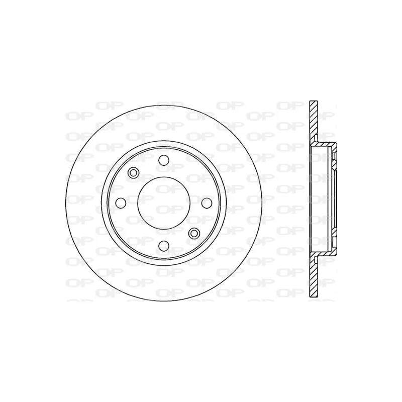 Jeu de 2 disques de frein arrière OPEN PARTS BDR1431.10