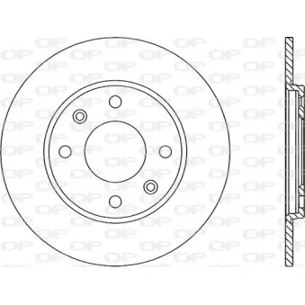 Jeu de 2 disques de frein arrière OPEN PARTS
