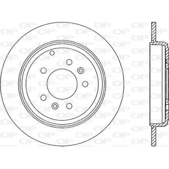 Jeu de 2 disques de frein arrière OPEN PARTS BDR1434.10