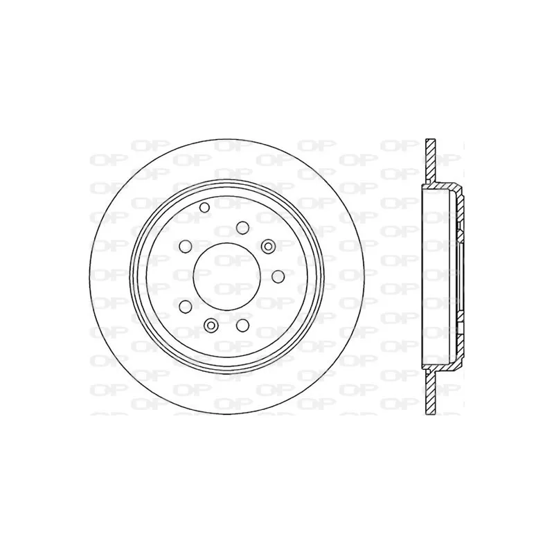 Jeu de 2 disques de frein arrière OPEN PARTS BDR1434.10