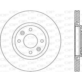 Jeu de 2 disques de frein avant OPEN PARTS BDR1456.20