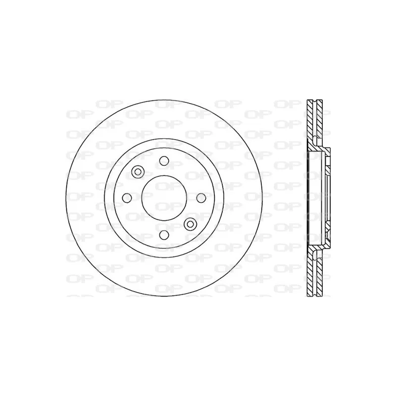 Jeu de 2 disques de frein avant OPEN PARTS BDR1456.20