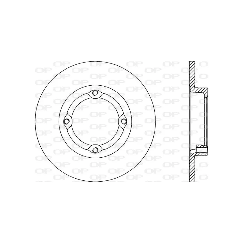 Jeu de 2 disques de frein avant OPEN PARTS BDR1497.10
