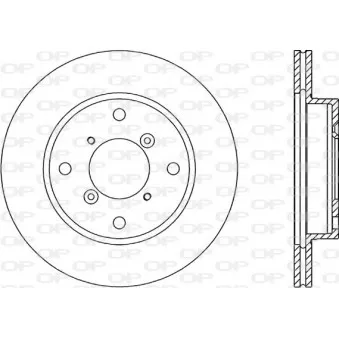 Jeu de 2 disques de frein avant OPEN PARTS BDR1502.20