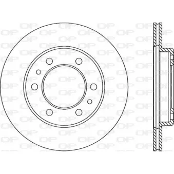 Jeu de 2 disques de frein avant OPEN PARTS